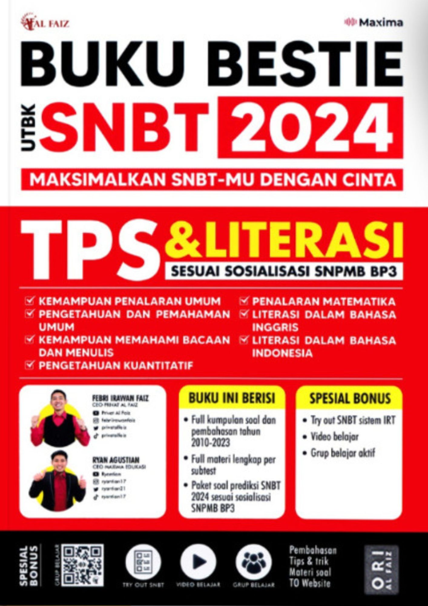 Buku Bestie UTBK SNBT 2024: maksimalkan SNBT-mu dengan cinta TPS dan Literasi