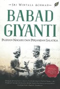 Babad Giyanti : pilihan nagari dan perjanjian salatiga