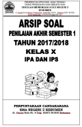 Kumpulan Soal Penilaian Akhir Semester (PAS) 1 Kelas X Tahun Pelajaran 2017/2018