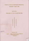 Undang-Undang Republik Indonesia Nomor 5 Tahun 1986 Tentang Peradilan Tata Usaha Negara
