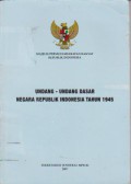 Undang-Undang Dasar Negara Republik Indonesia Tahun 1945