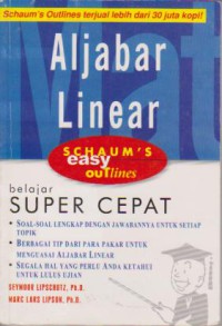 Image of Aljabar Linear : Belajar Super Cepat