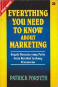 Everything You Need to Know About Marketing : Segala Sesuatu yang Perlu Anda Ketahui Tentang Pemasaran