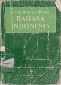 Image of Tata Bahasa Baku Bahasa Indonesia