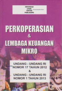 Perkoperasian dan Lembaga Keuangan Mikro