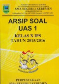 Arsip Soal UAS 1 Kelas X IPS Tahun 2015/2016