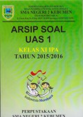 Arsip Soal UAS 1 Kelas XI IPA Tahun 2015/2016