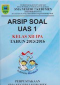 Arsip Soal UAS 1 Kelas XII IPA Tahun 2015/2016