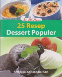25 Resep Dessert Populer