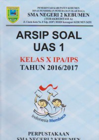 Arsip Soal UAS 1 Kelas XI IPA/IPS Tahun 2016/2017